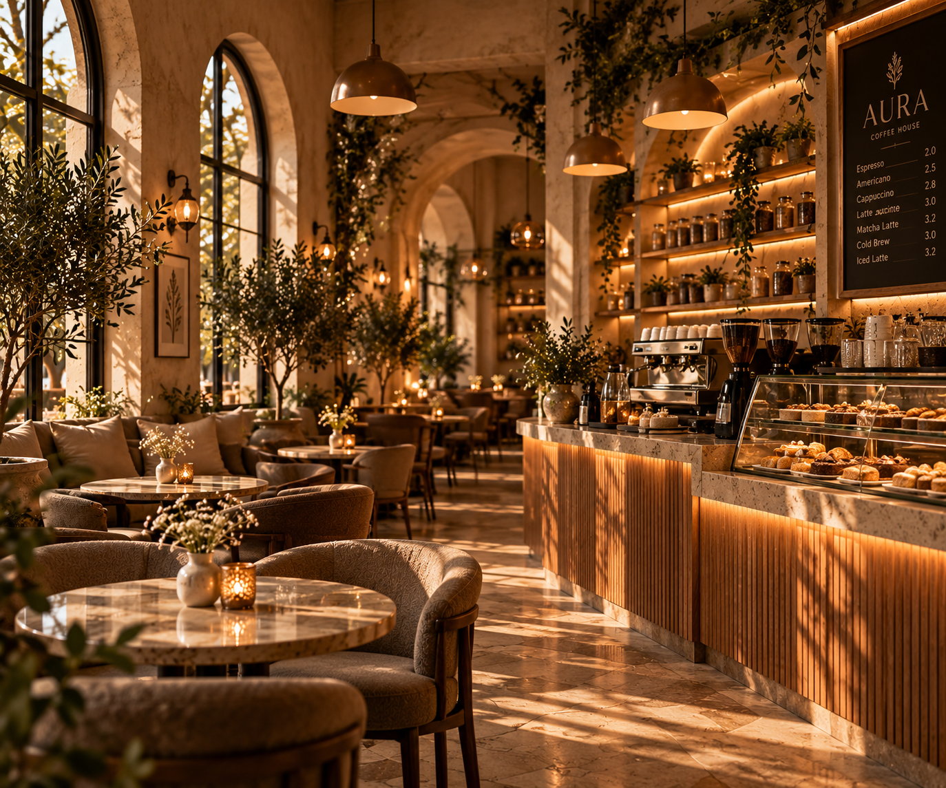 Топол ентериер на AURA Coffee House
